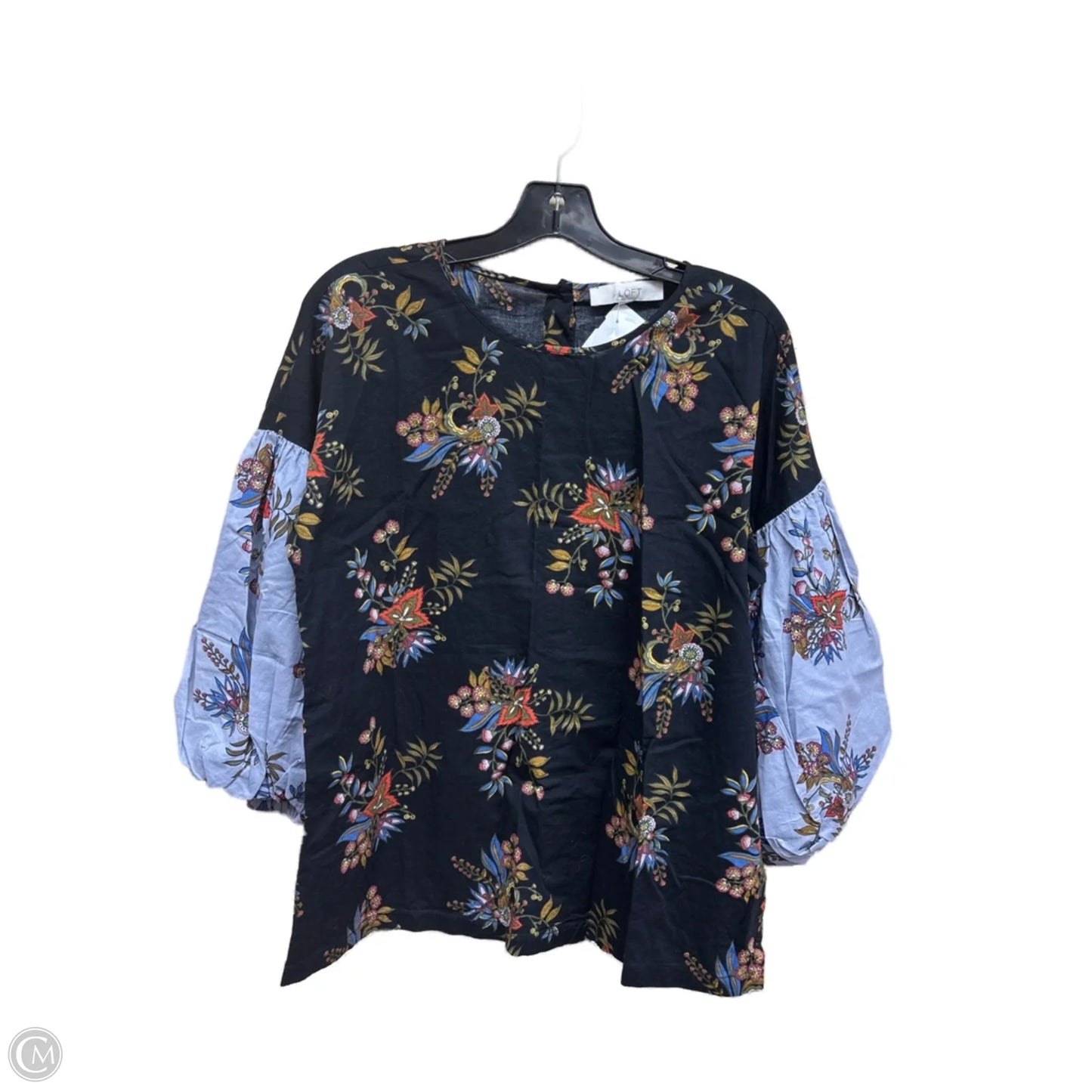 Top Long Sleeve By Loft In Multi-colored, Size: S