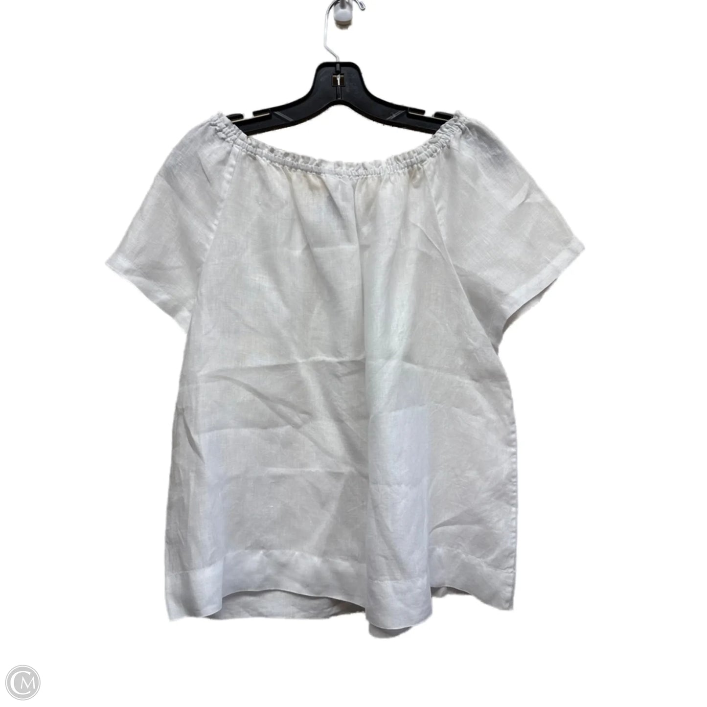 Top Short Sleeve By Clothes Mentor In White, Size: S