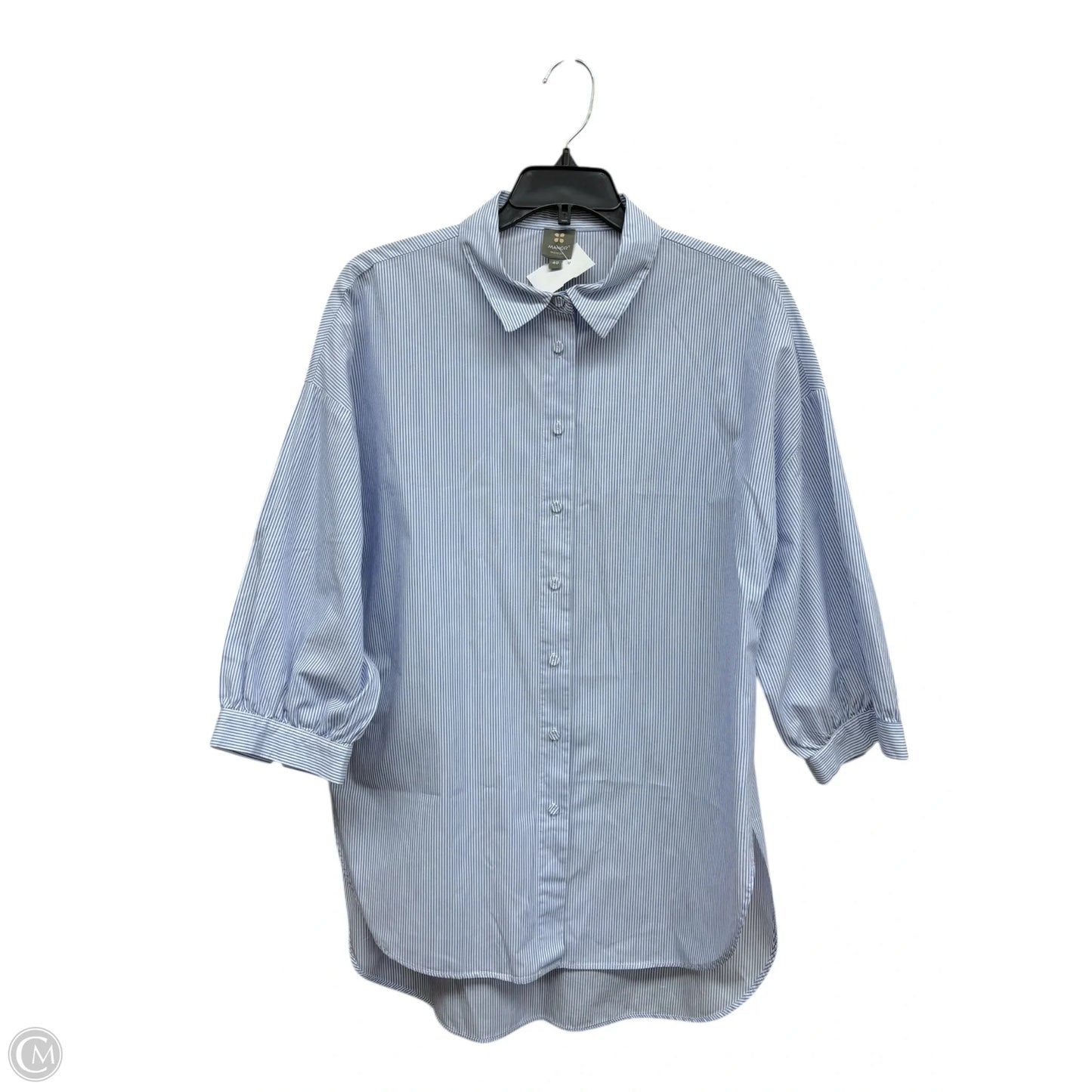 Top Long Sleeve By Clothes Mentor In Striped Pattern, Size: M