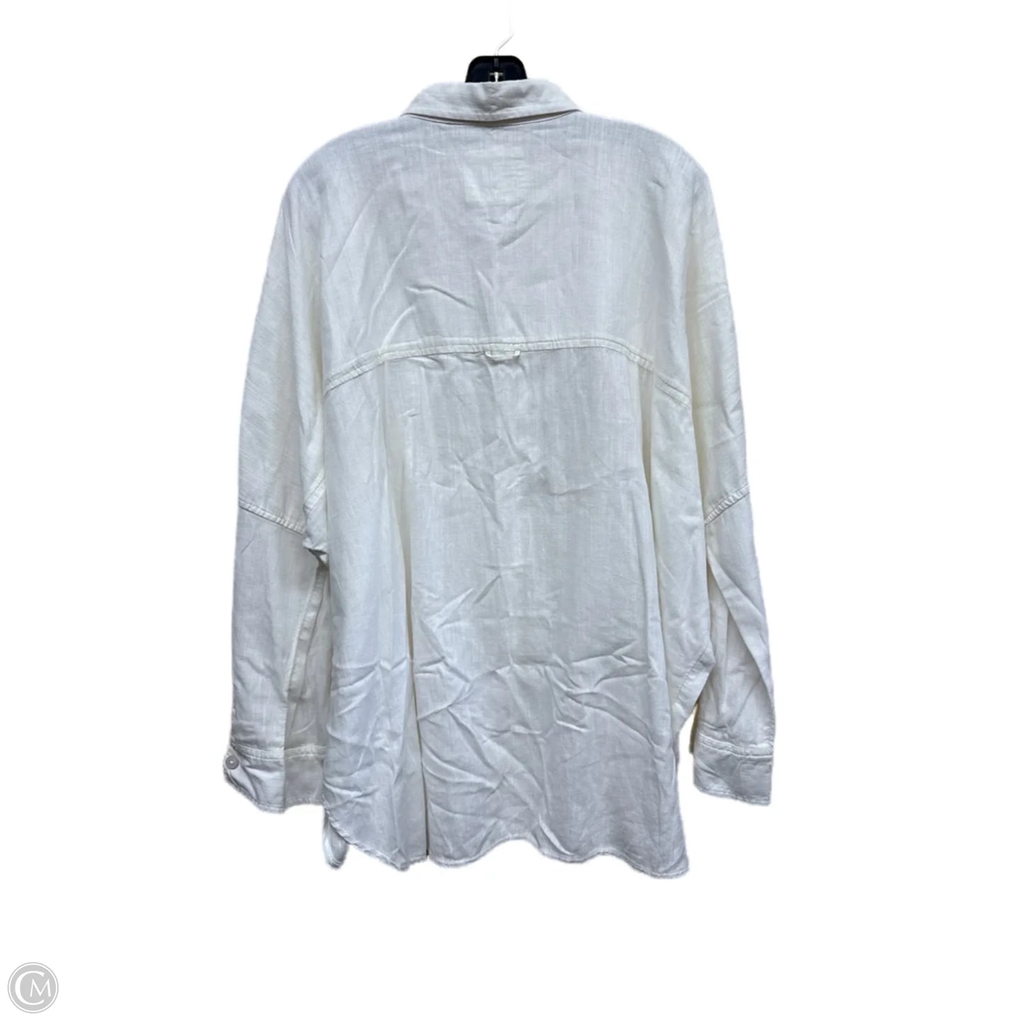 Top Long Sleeve By American Eagle In White, Size: S