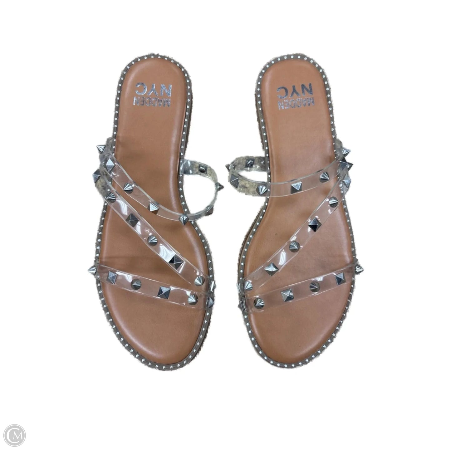 Sandals Flats By Clothes Mentor In Clear, Size: 8