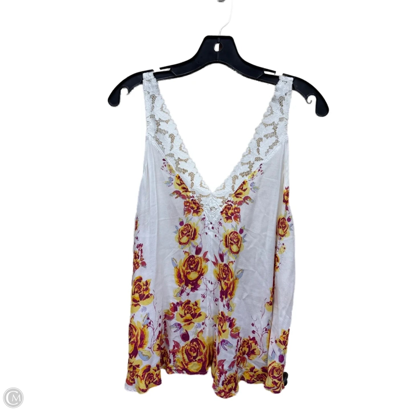 Top Sleeveless By Free People In Floral Print, Size: S