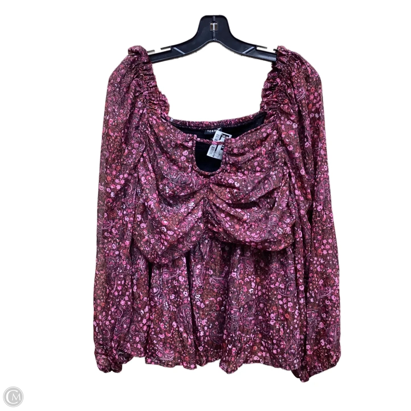 Top Long Sleeve By Torrid In Multi-colored, Size: 2x