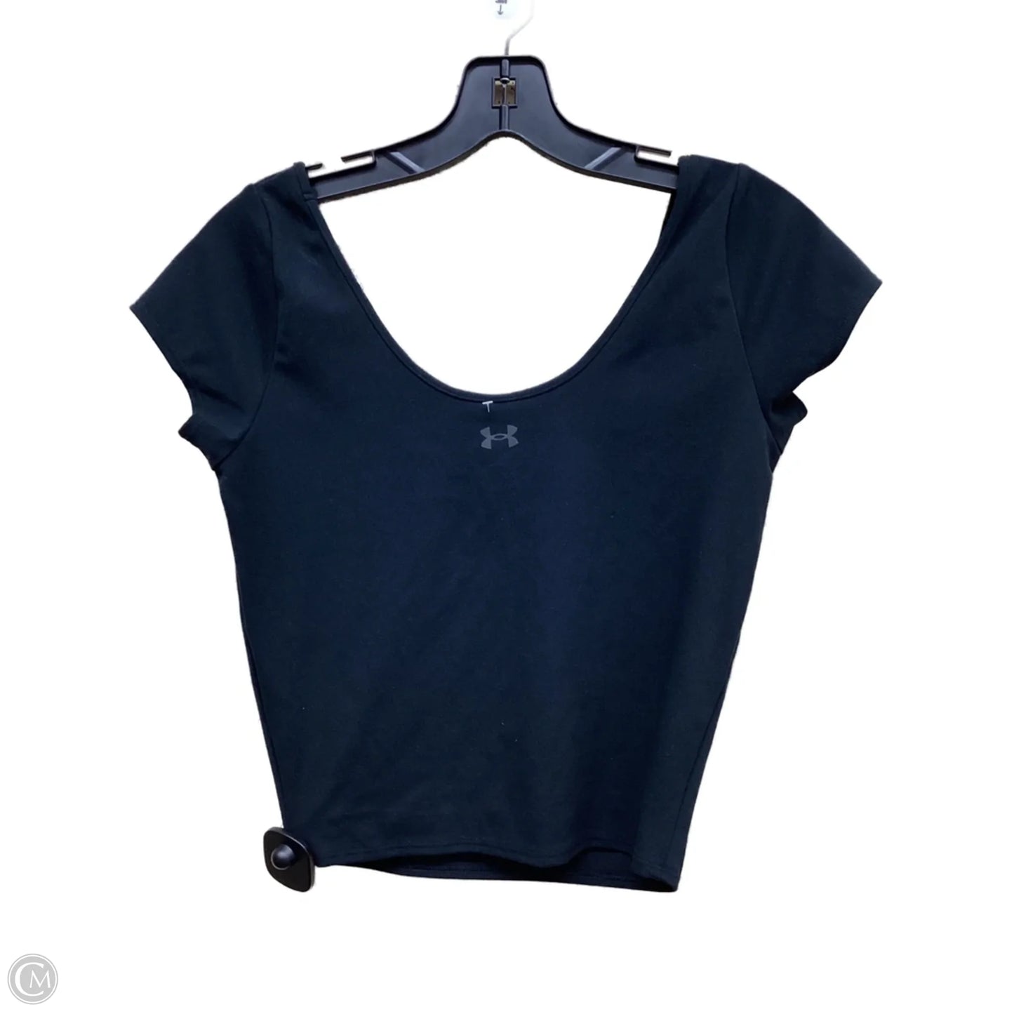 Top Short Sleeve By Under Armour In Black, Size: M