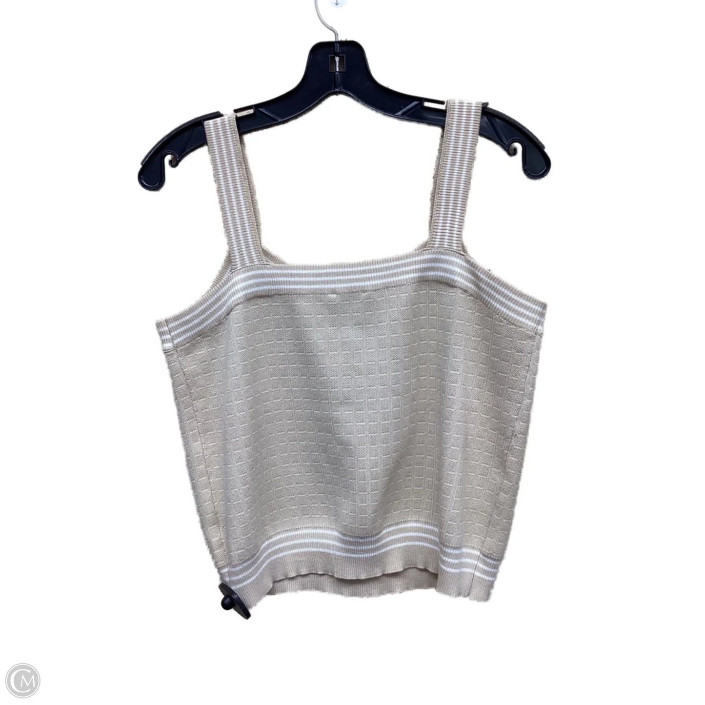 Top Sleeveless By Sioni In Tan, Size: M