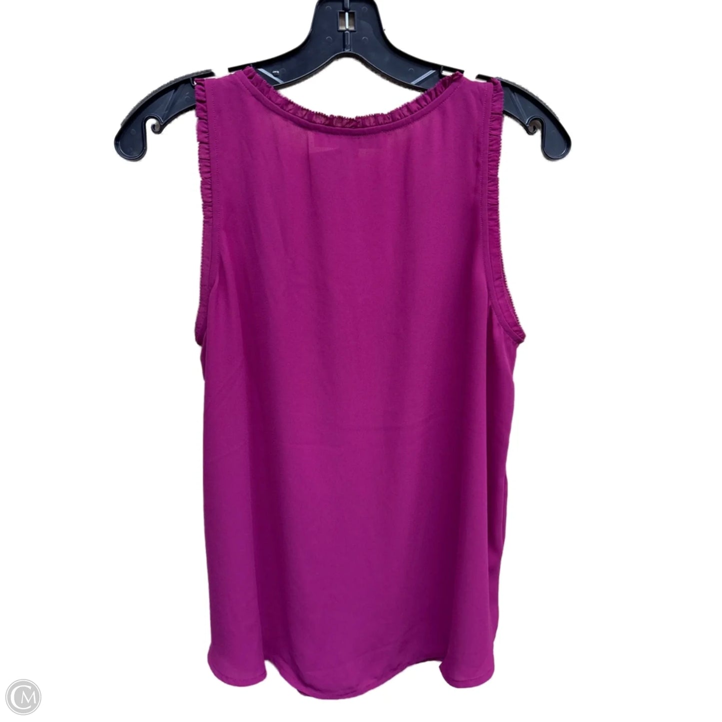 Top Sleeveless By Loft In Purple, Size: M