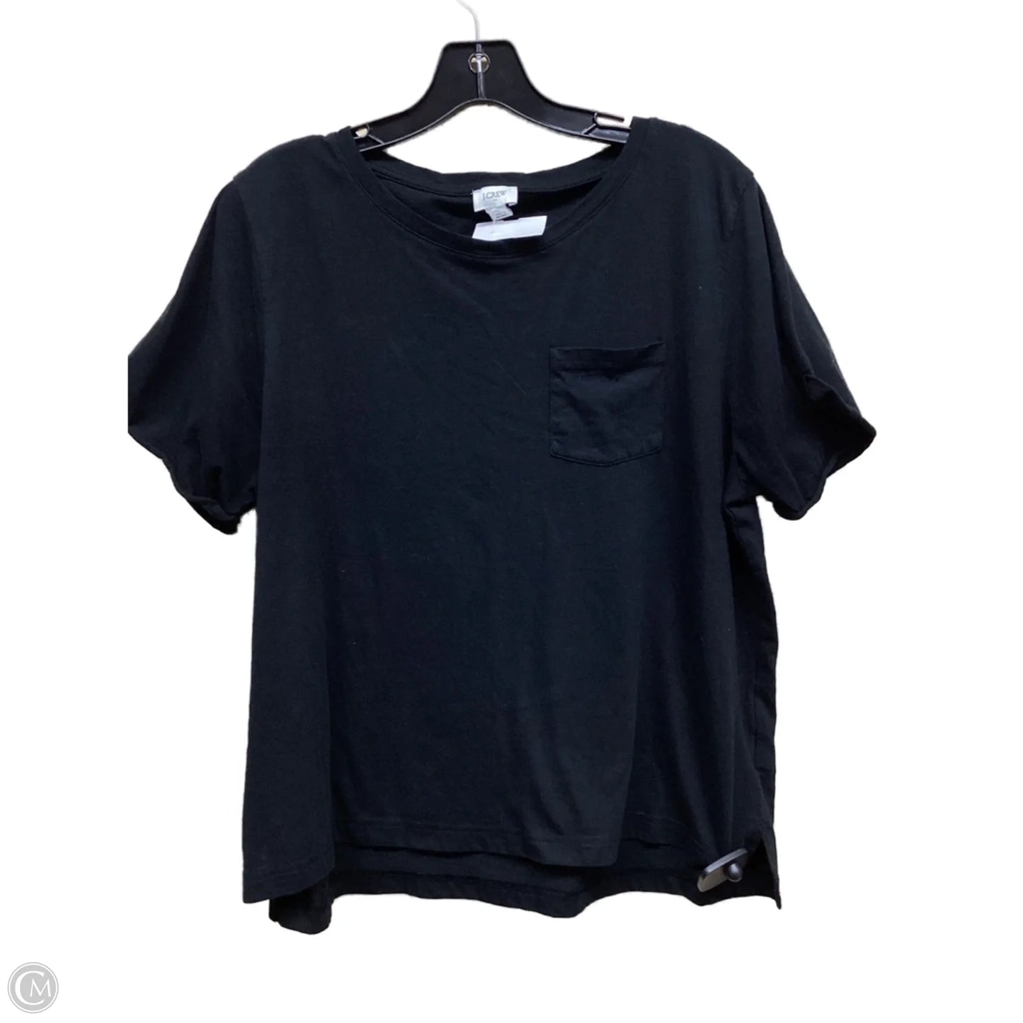 Top Short Sleeve By J. Crew In Black, Size: Xl