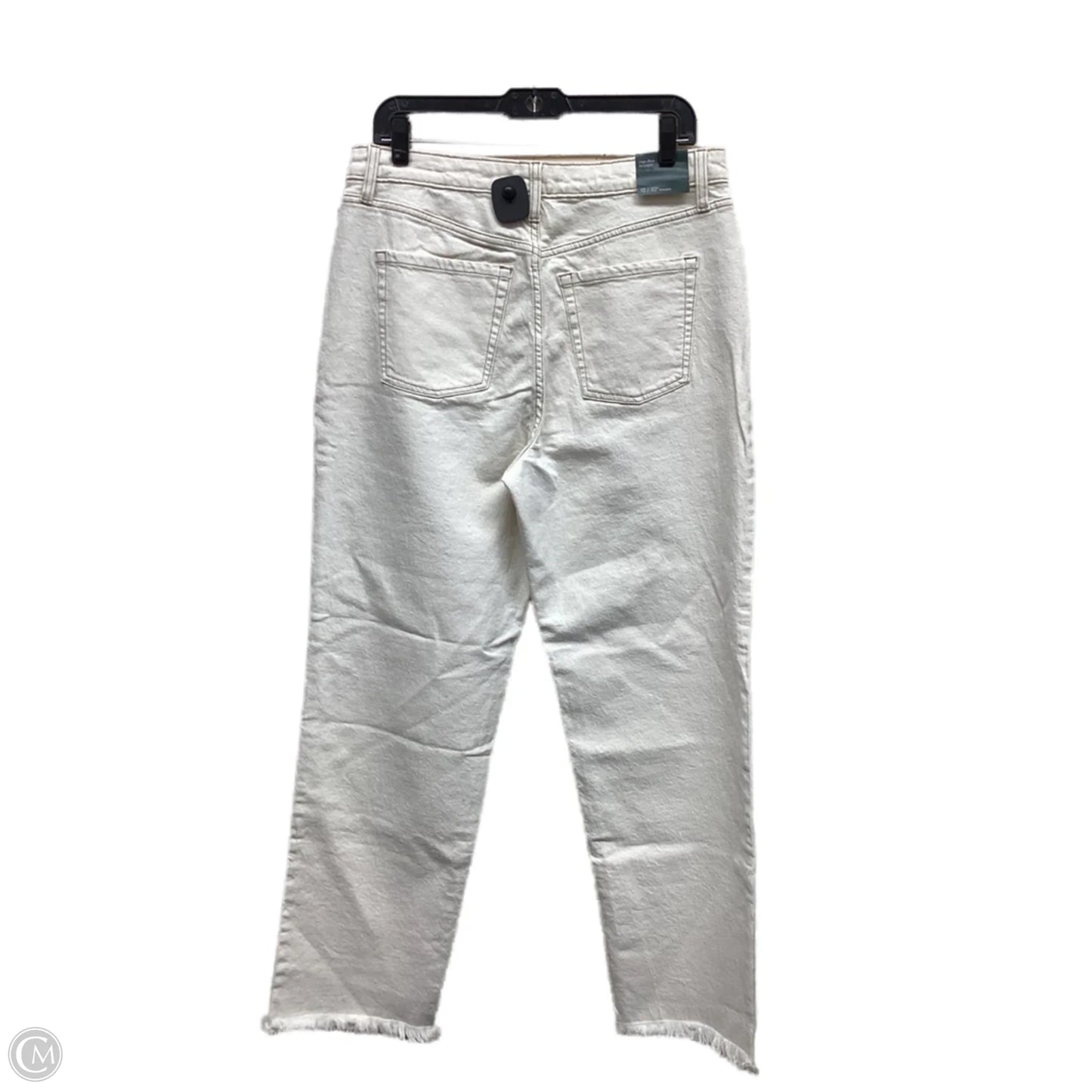 Jeans Straight By Wild Fable In White Denim, Size: 12