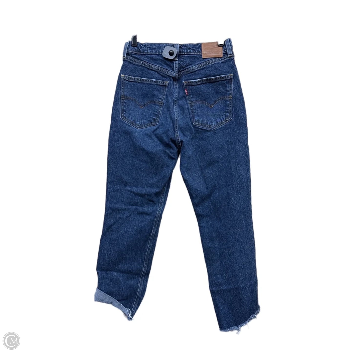 Jeans Straight By Levis In Blue Denim, Size: 28
