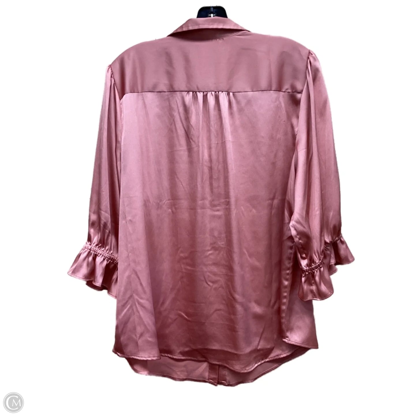 Top Long Sleeve By White House Black Market In Pink, Size: Xl