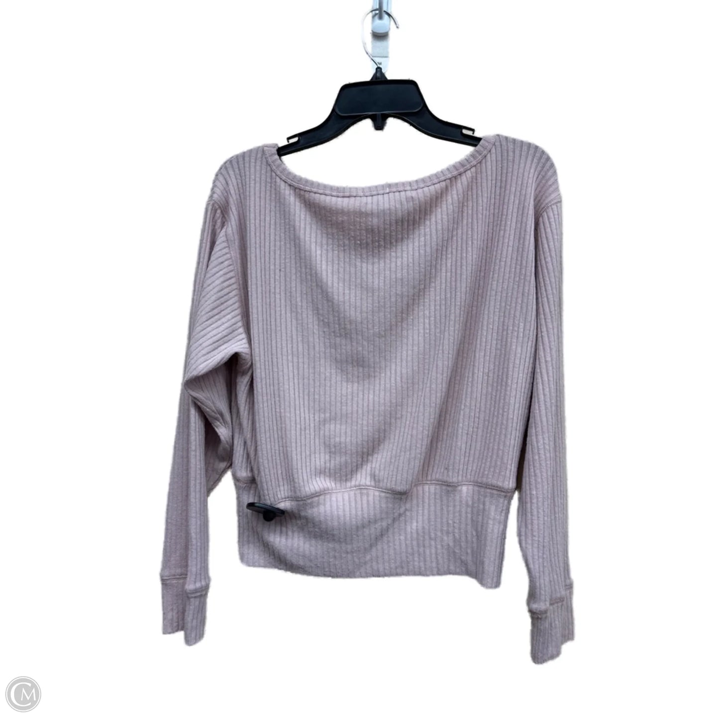 Top Long Sleeve By Spiritual Gangster In Pink, Size: S