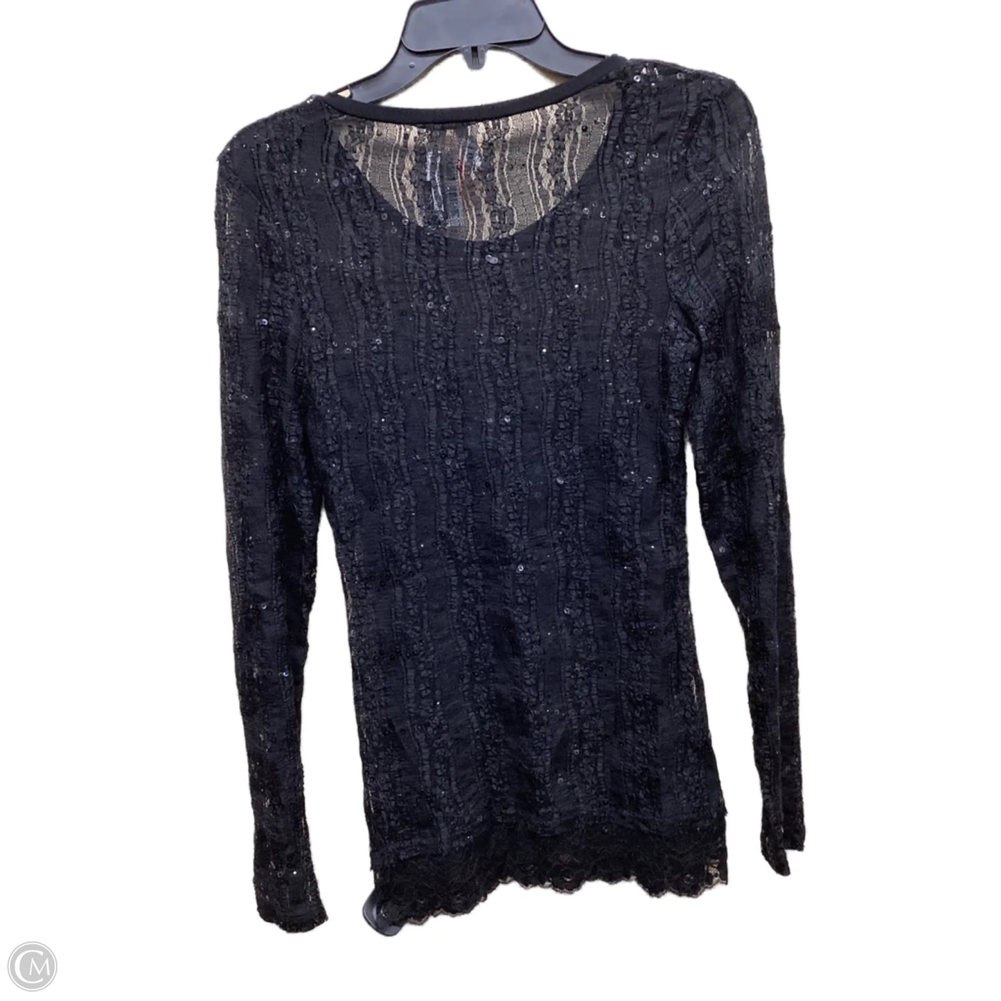 Top Long Sleeve By Bke In Black, Size: S