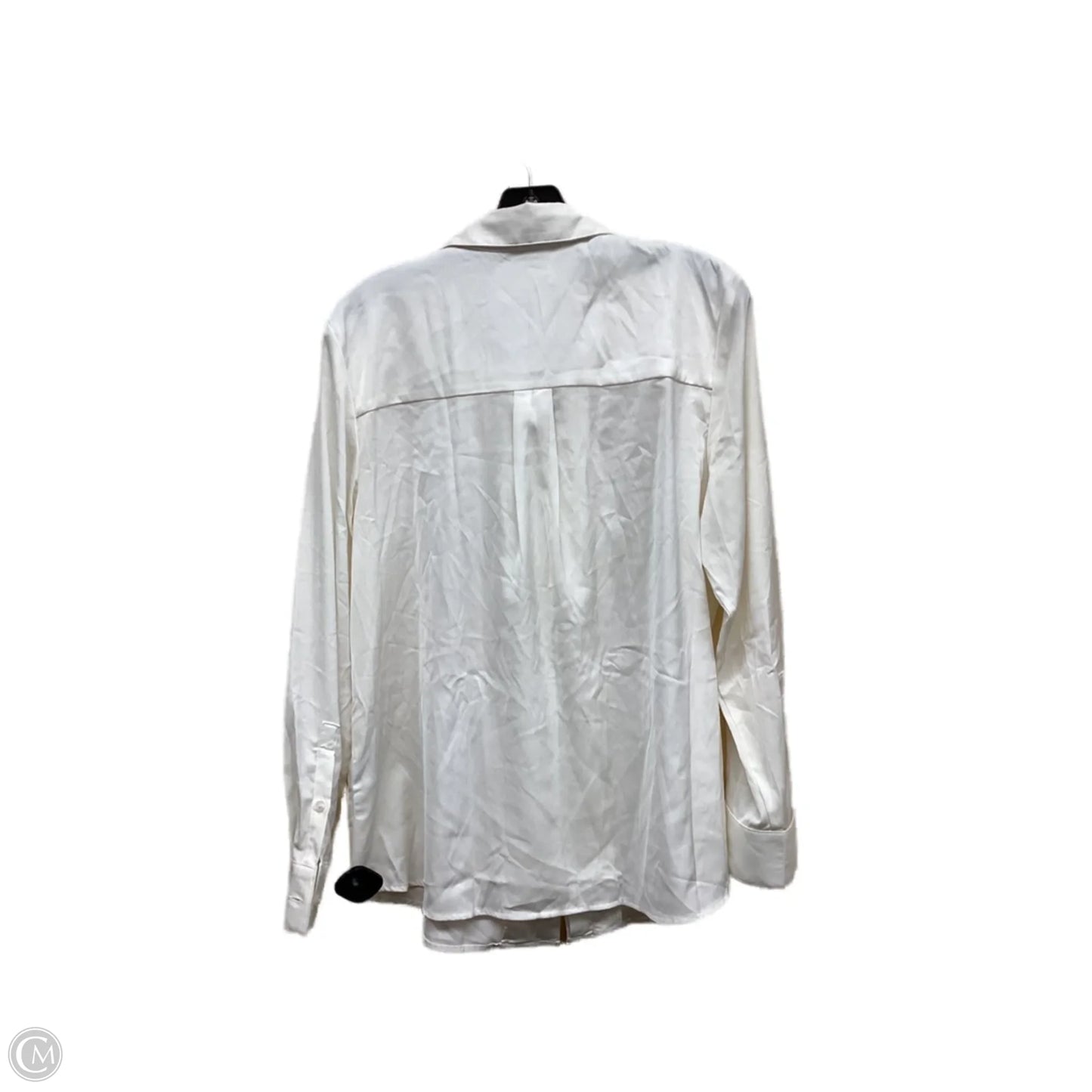 Top Long Sleeve By Banana Republic In Cream, Size: L