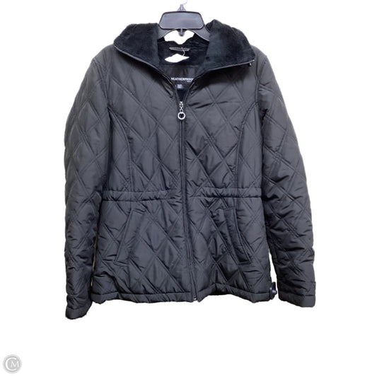 Jacket Puffer & Quilted By Weatherproof In Black, Size: S