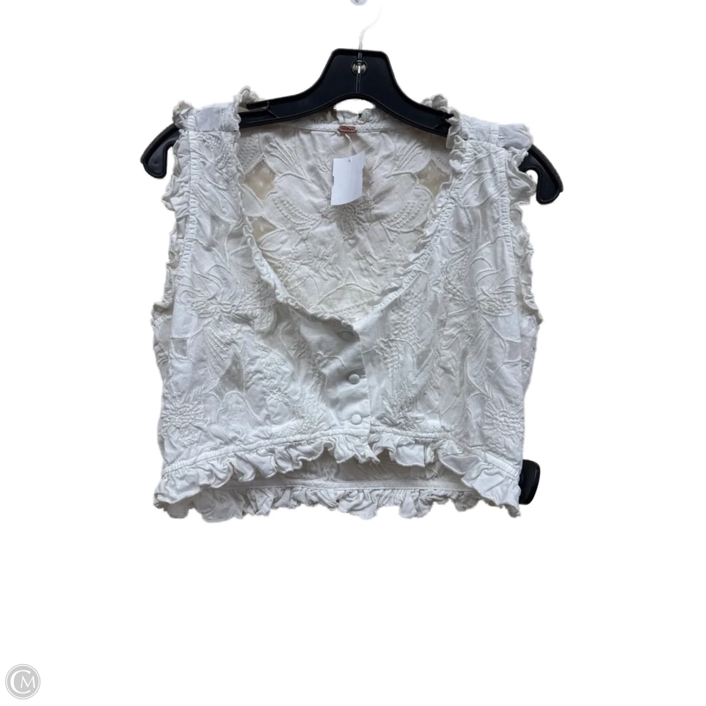 Top Sleeveless By Free People In White, Size: M