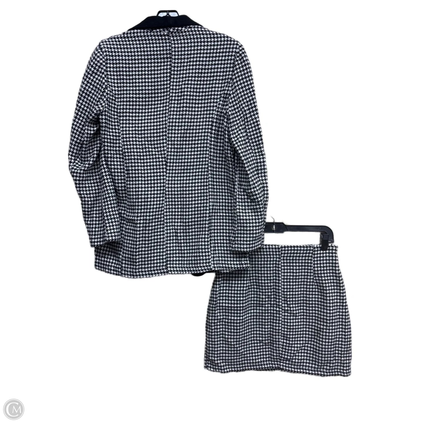 Skirt Set 2pc By Shein In Black & White, Size: 4