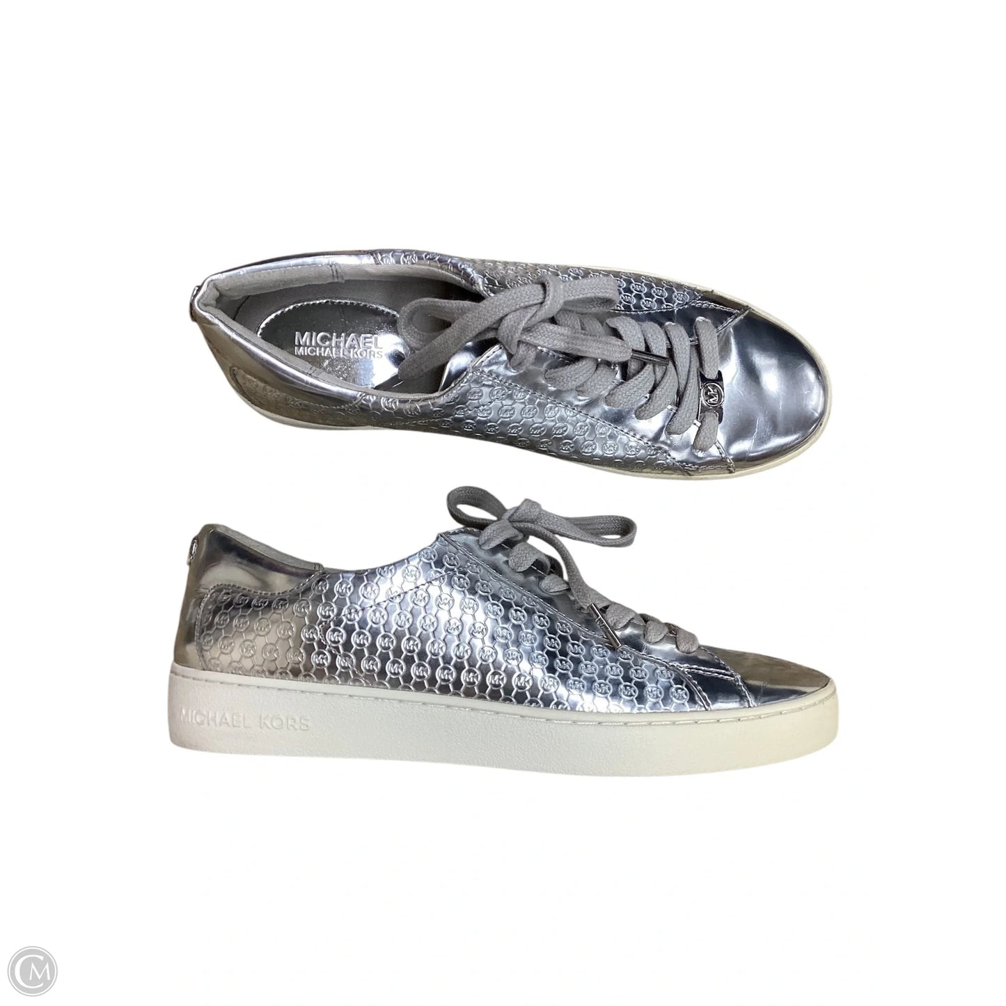 Shoes Sneakers By Michael By Michael Kors In Silver, Size: 9.5