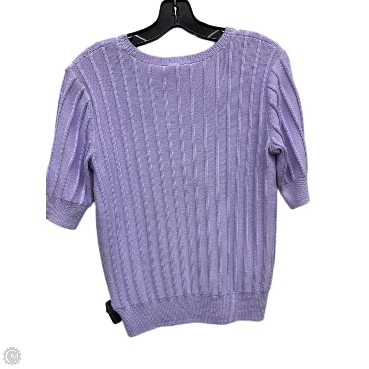 Top Short Sleeve By Ann Taylor In Purple, Size: Xs