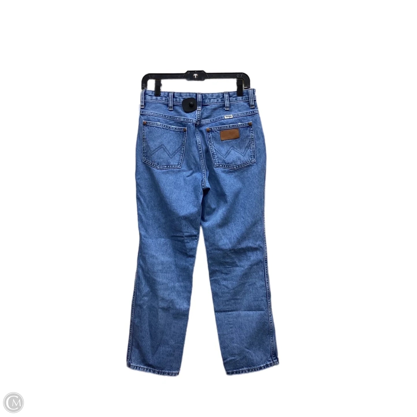 Jeans Straight By Wrangler In Blue Denim, Size: 4