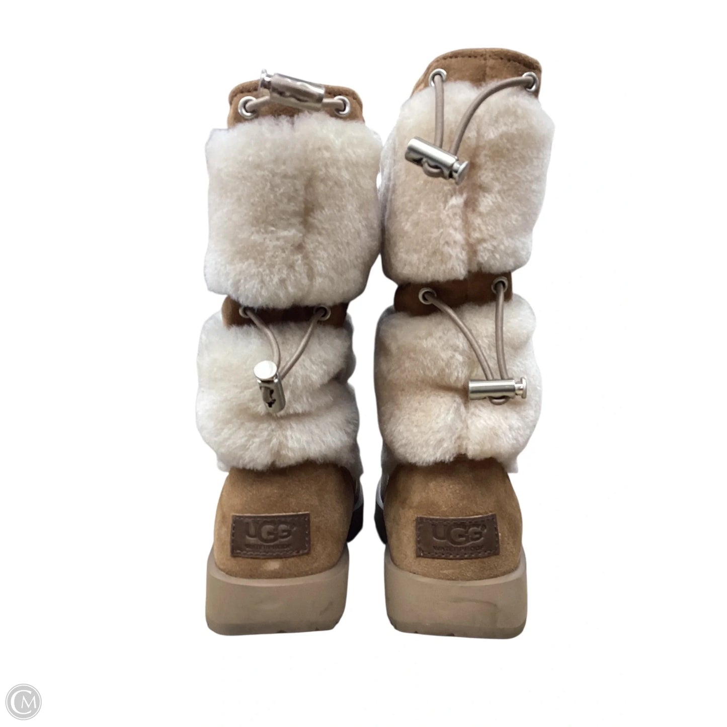 Boots Designer By Ugg In Brown, Size: 6