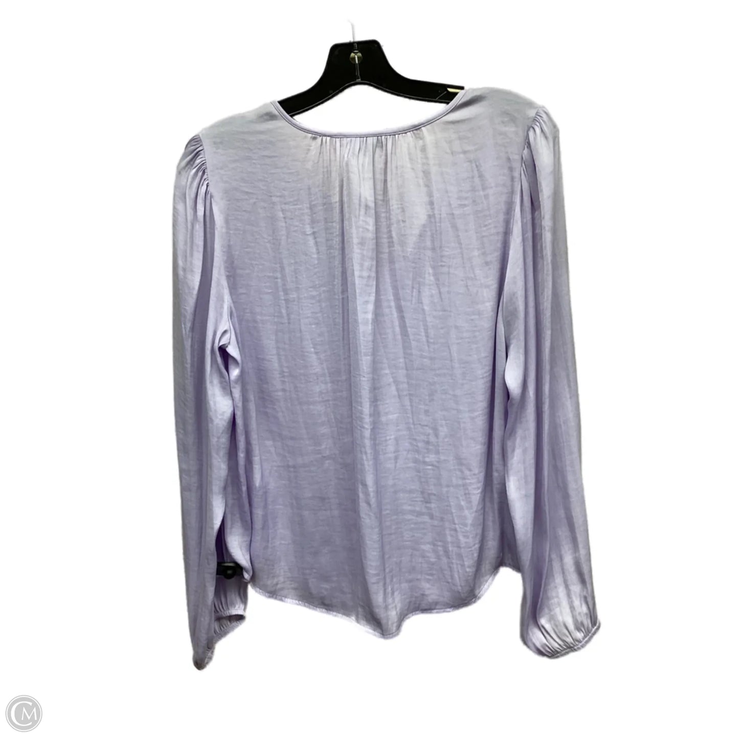 Top Long Sleeve By Banana Republic In Purple, Size: M