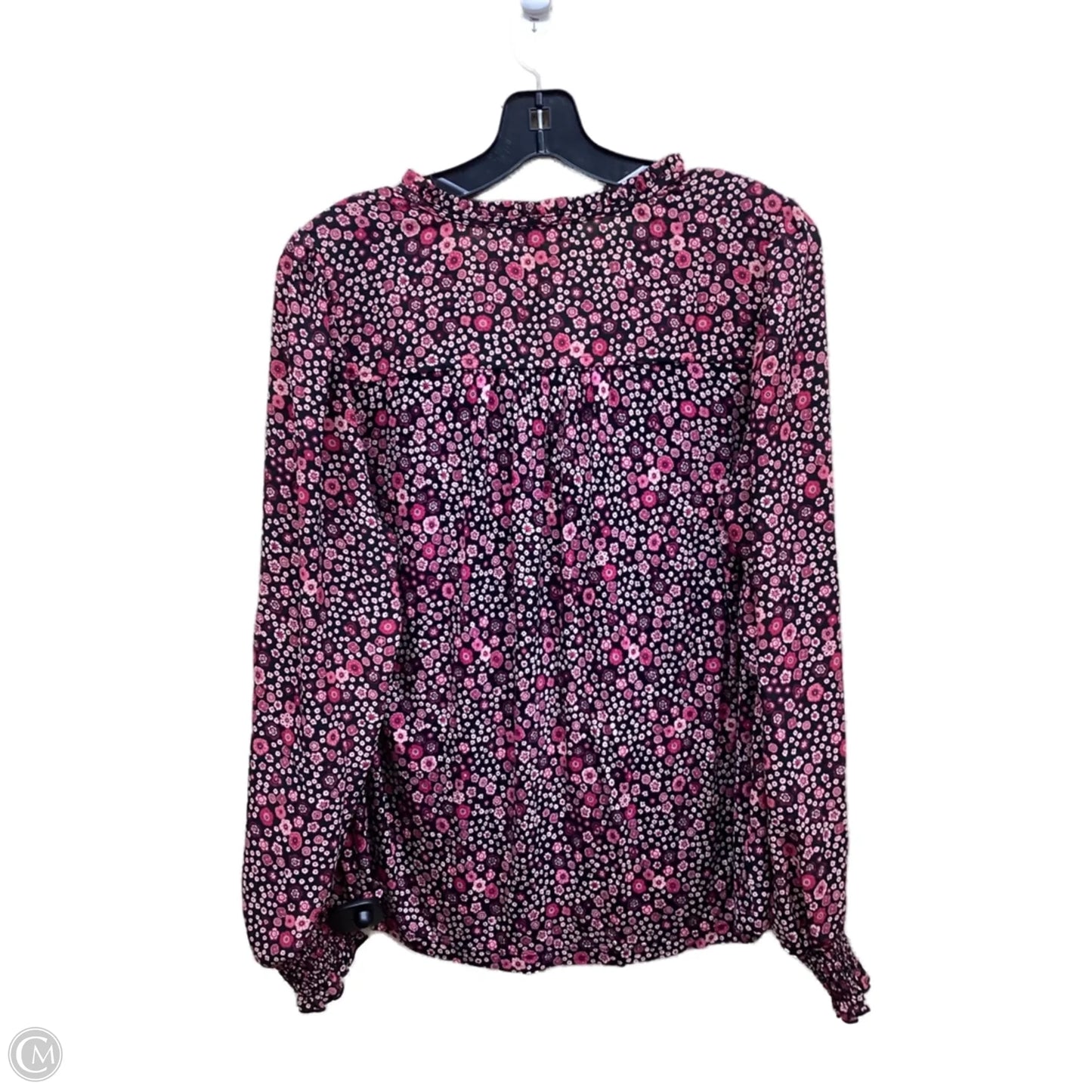 Top Long Sleeve By Loft In Floral Print, Size: S