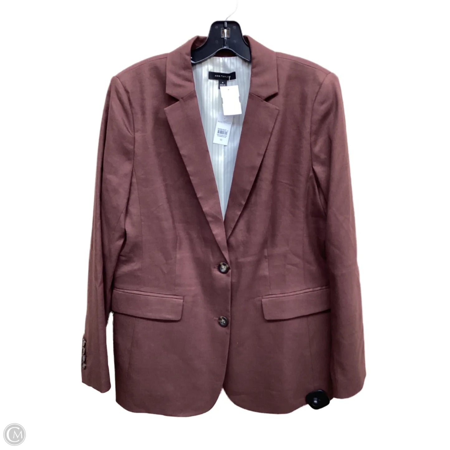 Blazer By Ann Taylor In Brown, Size: 10