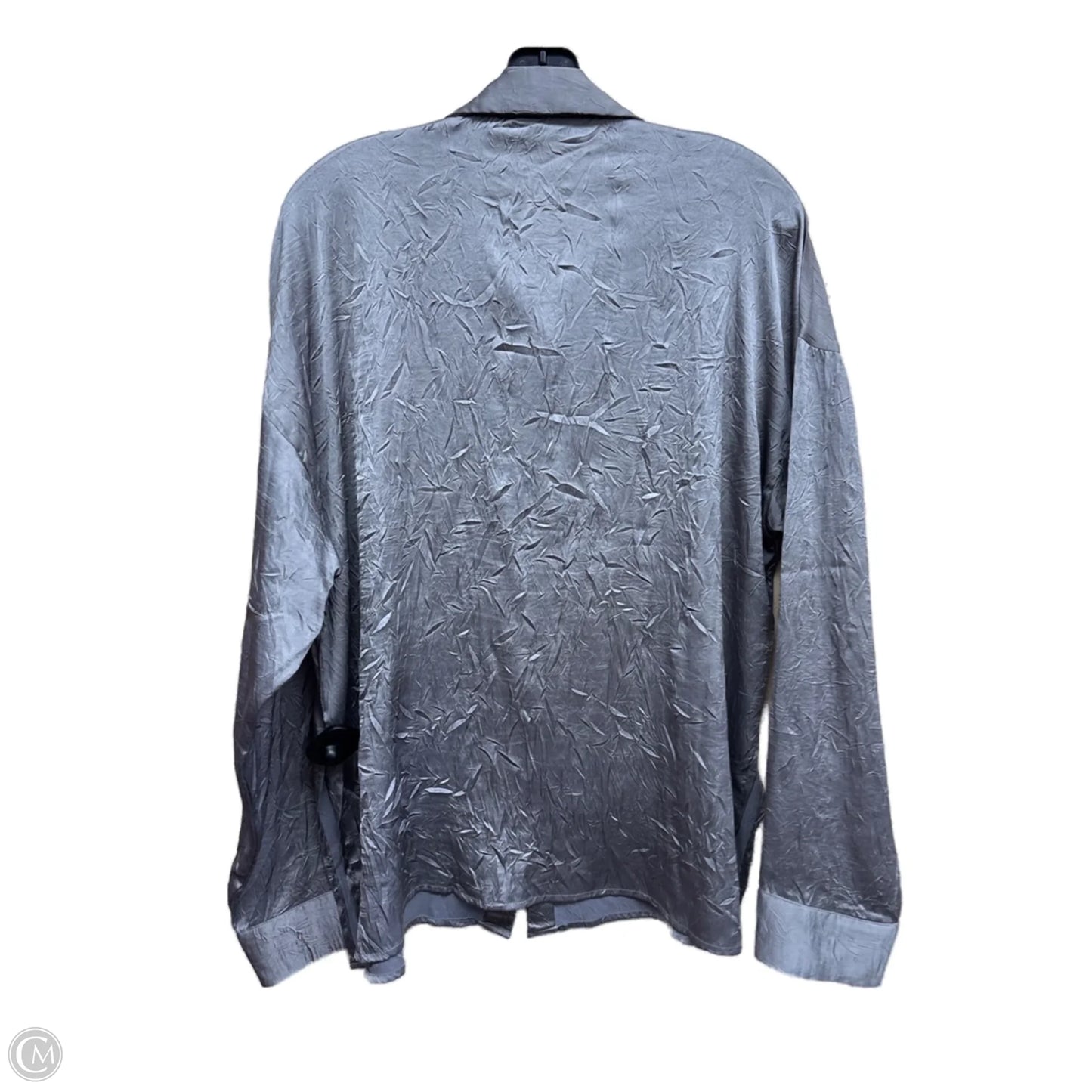 Top Long Sleeve By Clothes Mentor In Grey, Size: L