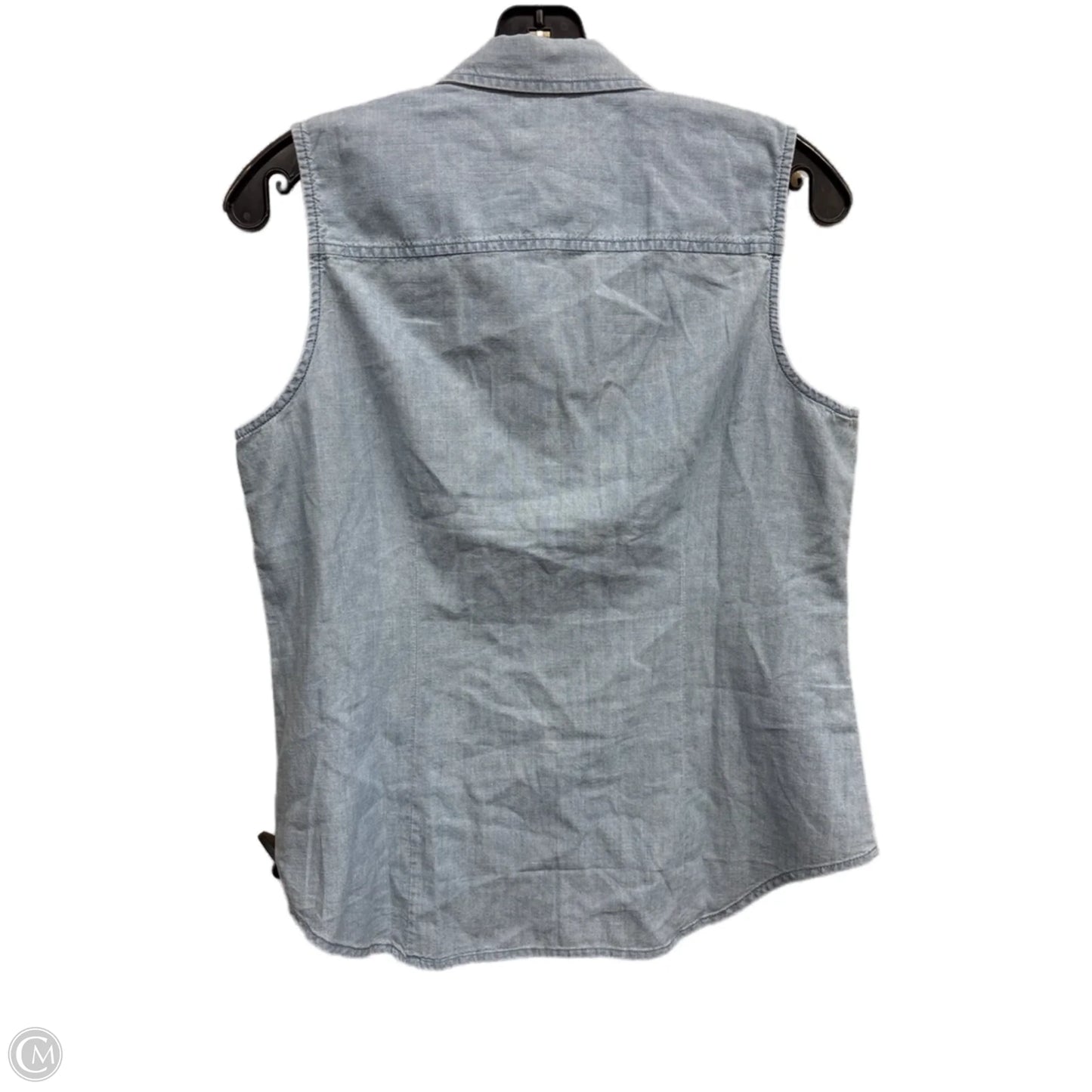Top Sleeveless By J. Crew In Blue Denim, Size: M
