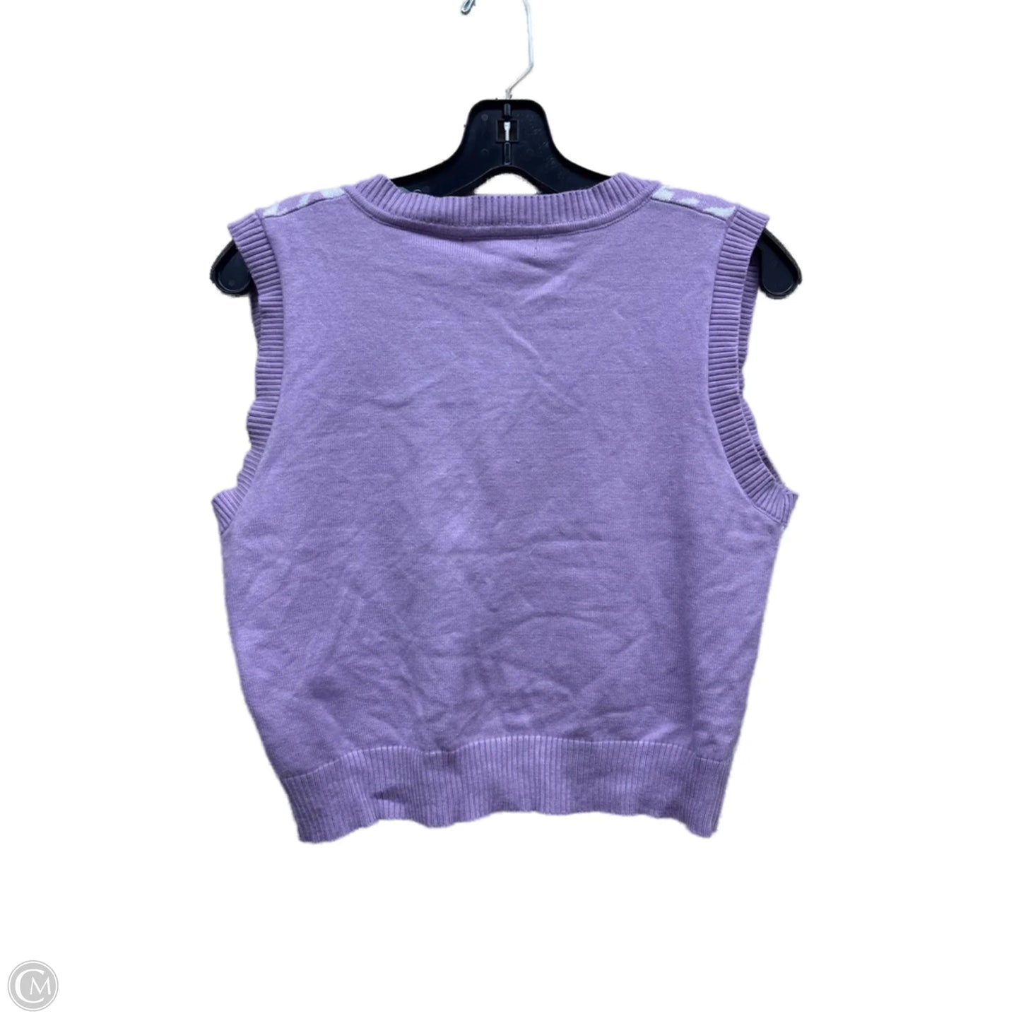 Top Sleeveless By Haute Monde In Purple, Size: L