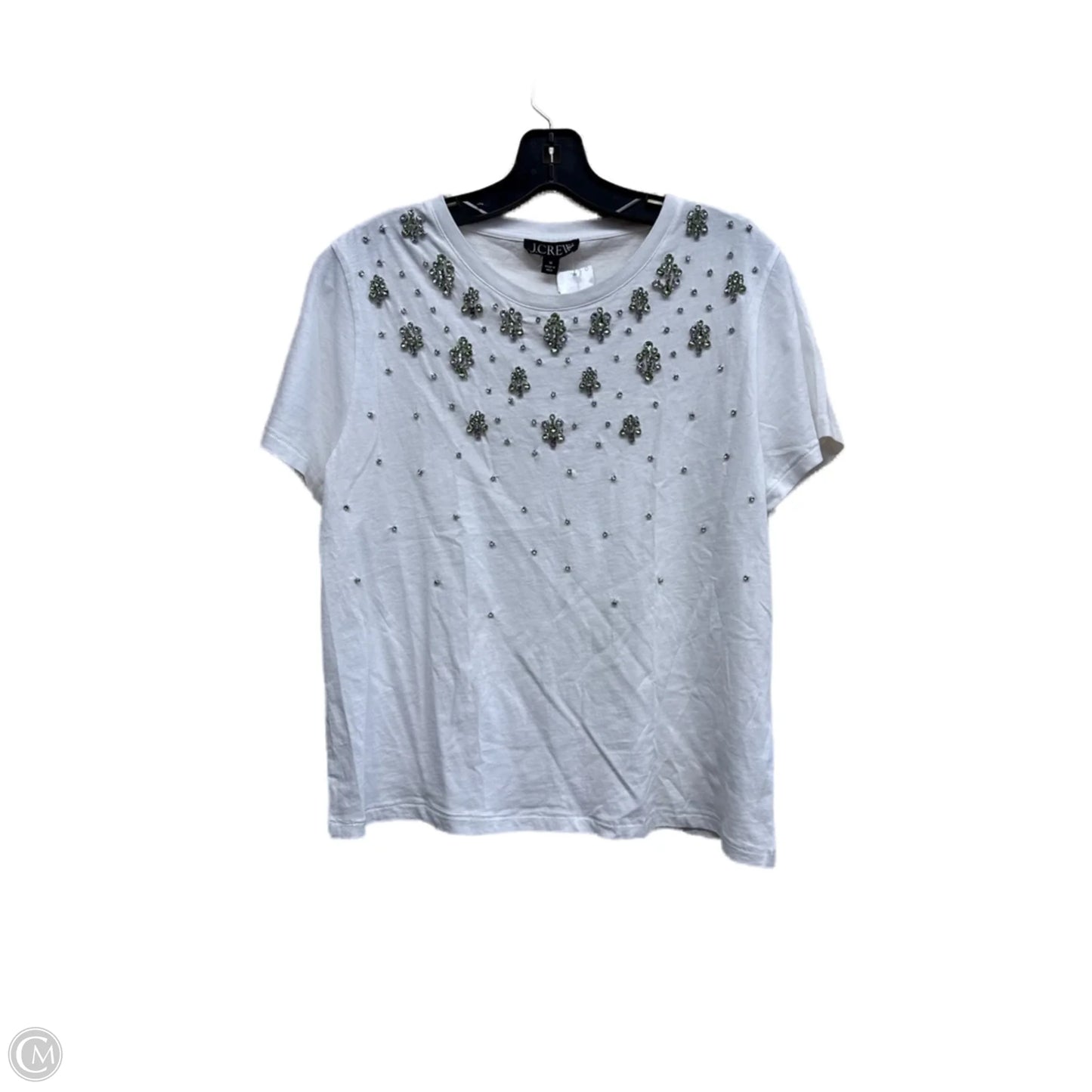 Top Short Sleeve By J. Crew In White, Size: M