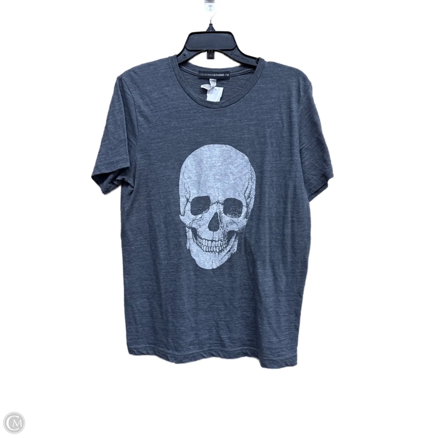 Top Short Sleeve By Clothes Mentor In Grey, Size: M