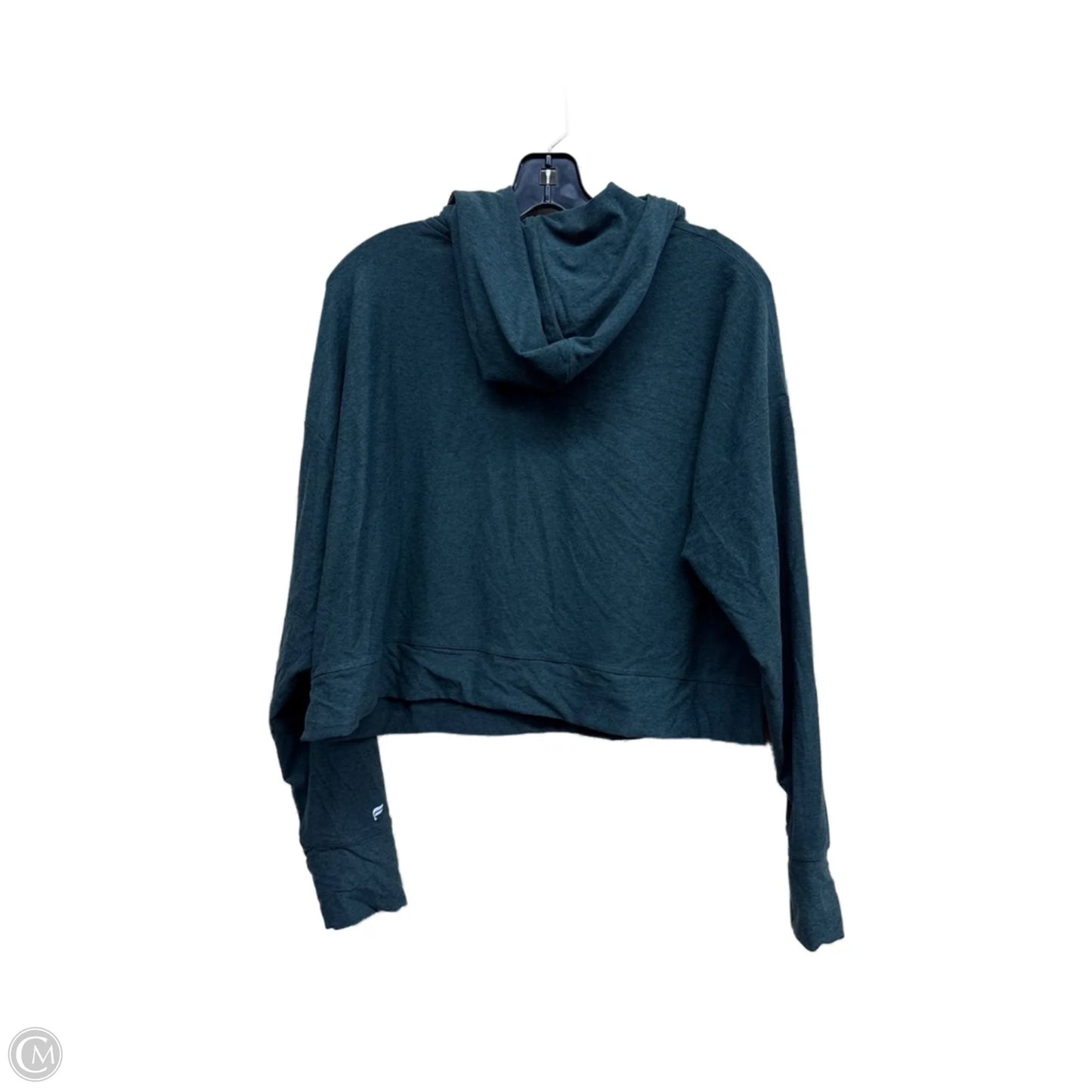 Athletic Sweatshirt Hoodie By Fabletics In Green, Size: M