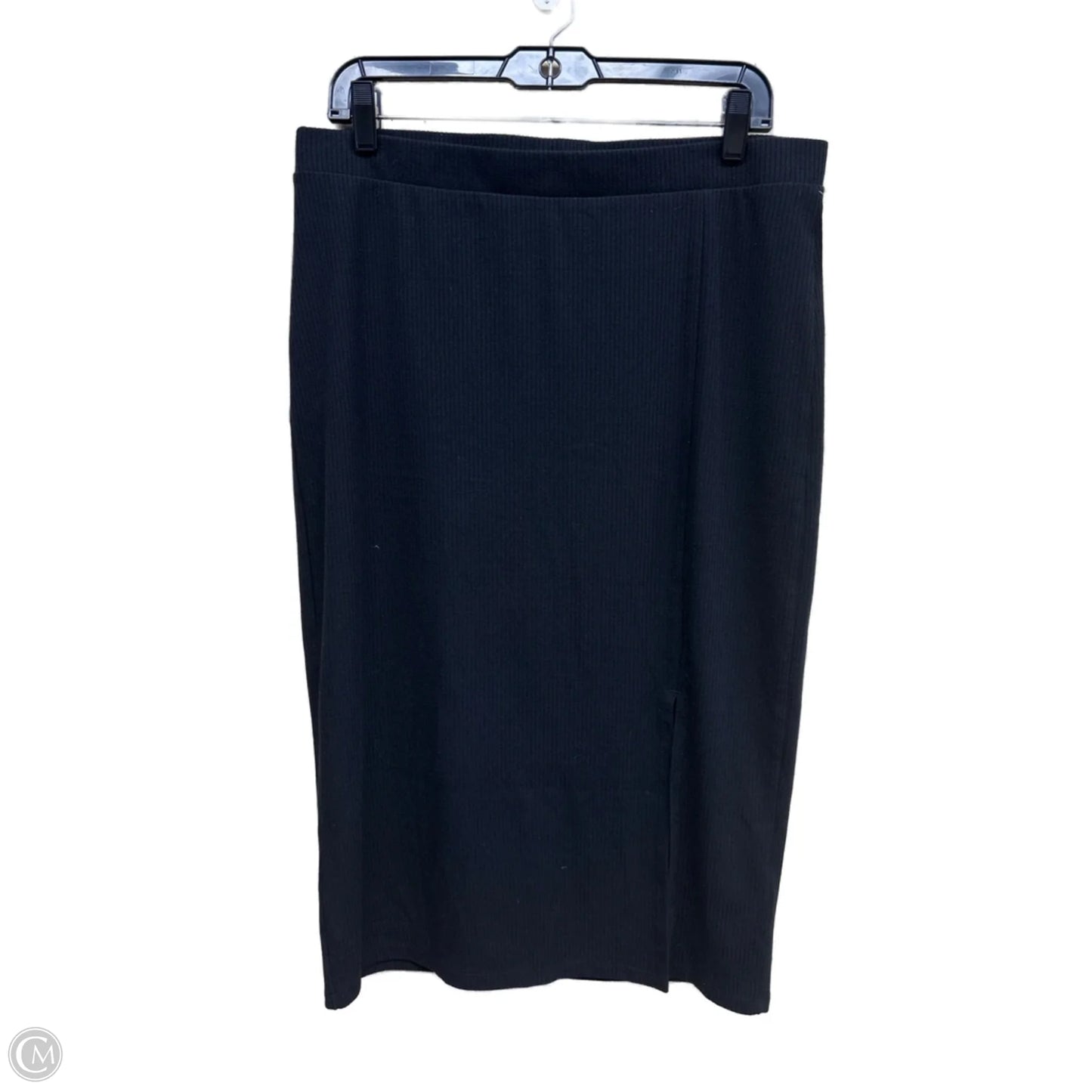 Skirt Midi By Clothes Mentor In Black, Size: Xl