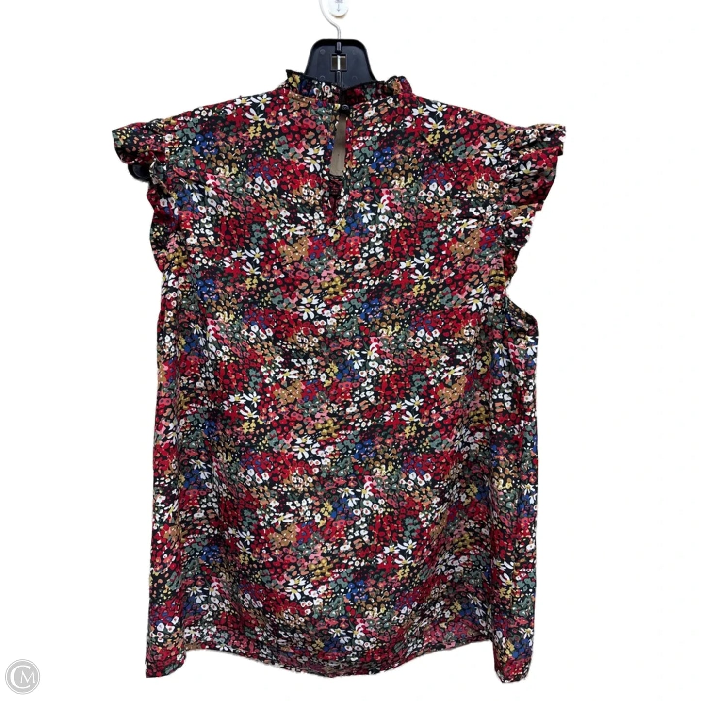 Top Sleeveless By Shein In Floral Print, Size: L