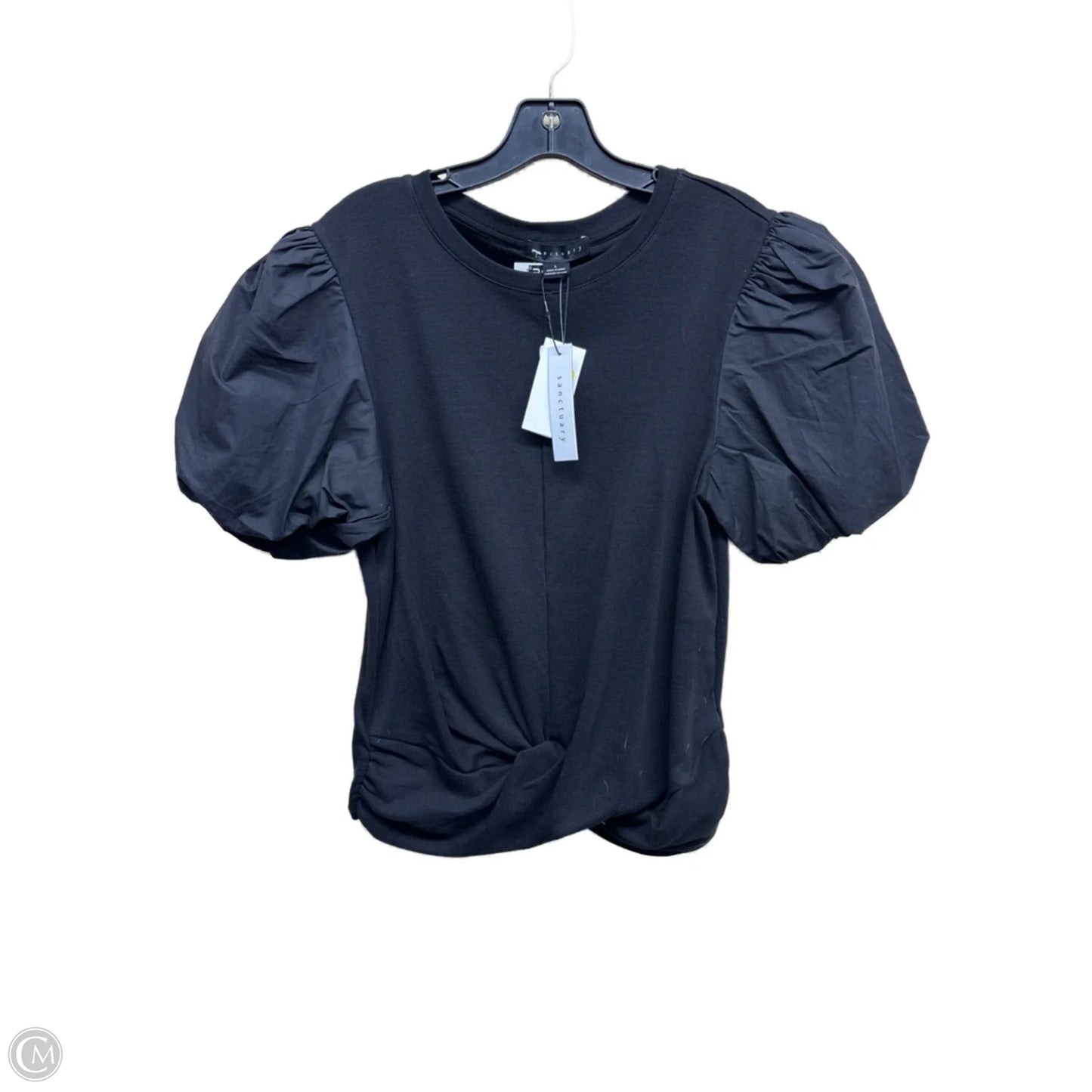 Top Short Sleeve By Sanctuary In Black, Size: L