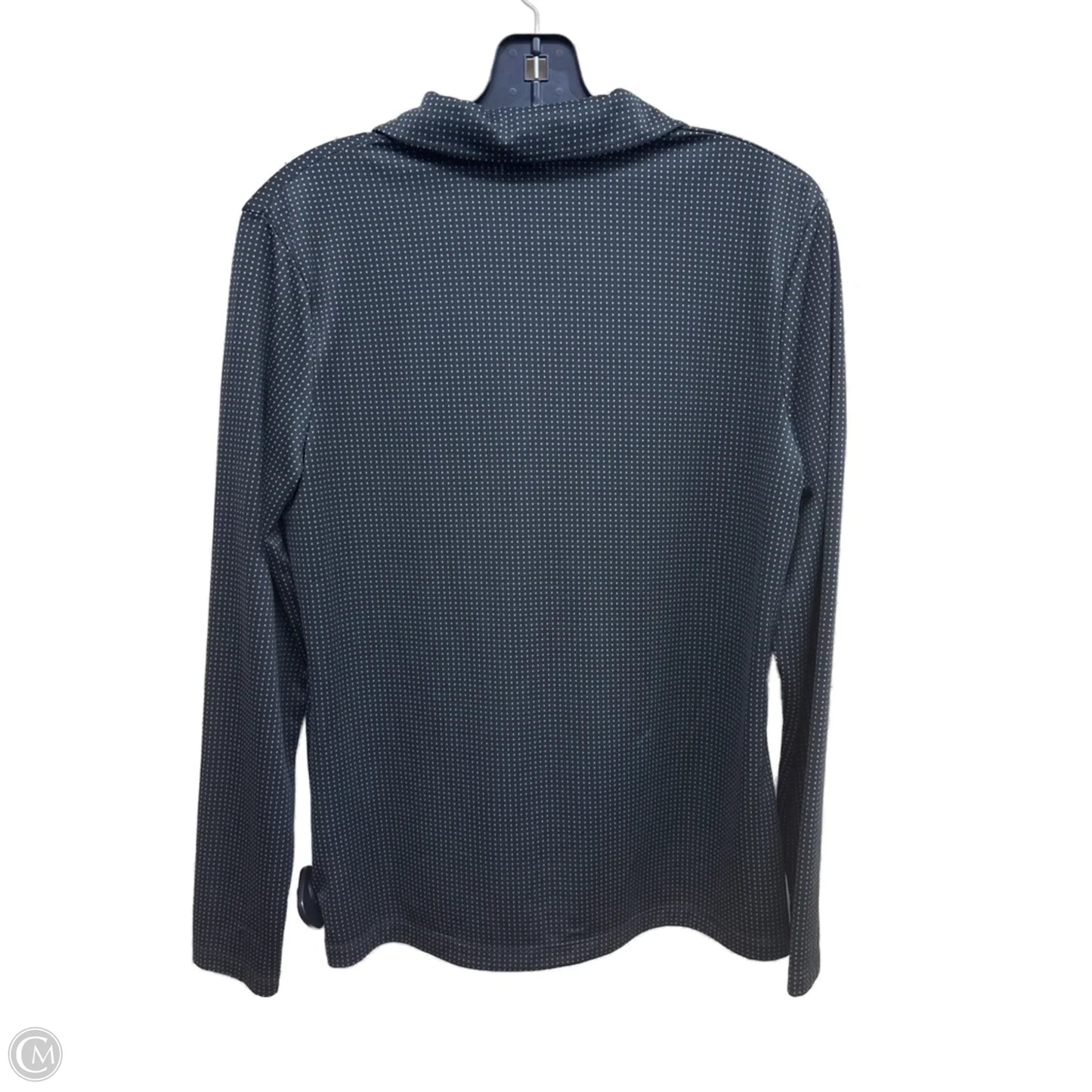 Athletic Top Long Sleeve Crewneck By Nike In Polkadot Pattern, Size: M