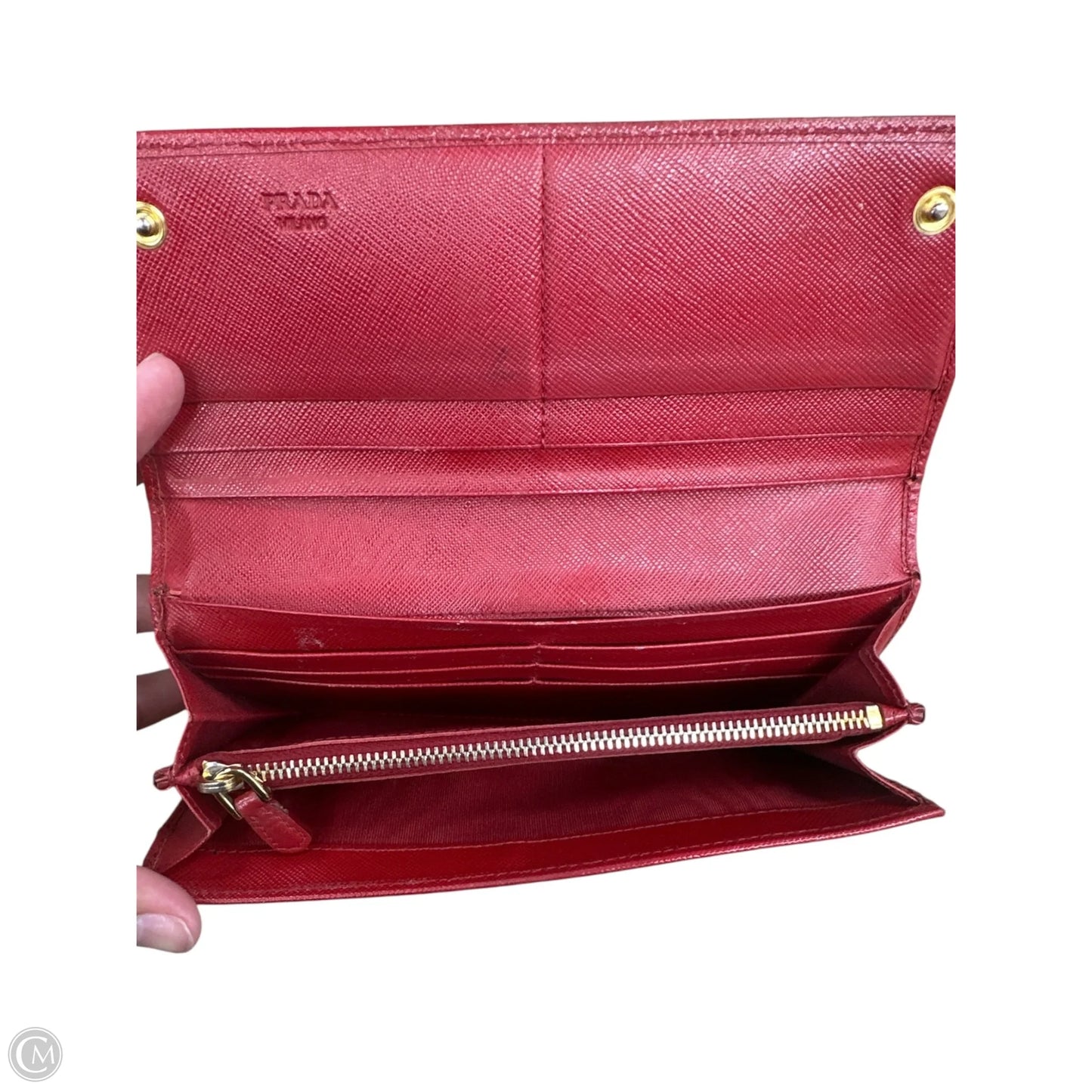 Wallet Luxury Designer By Prada, Size: Medium