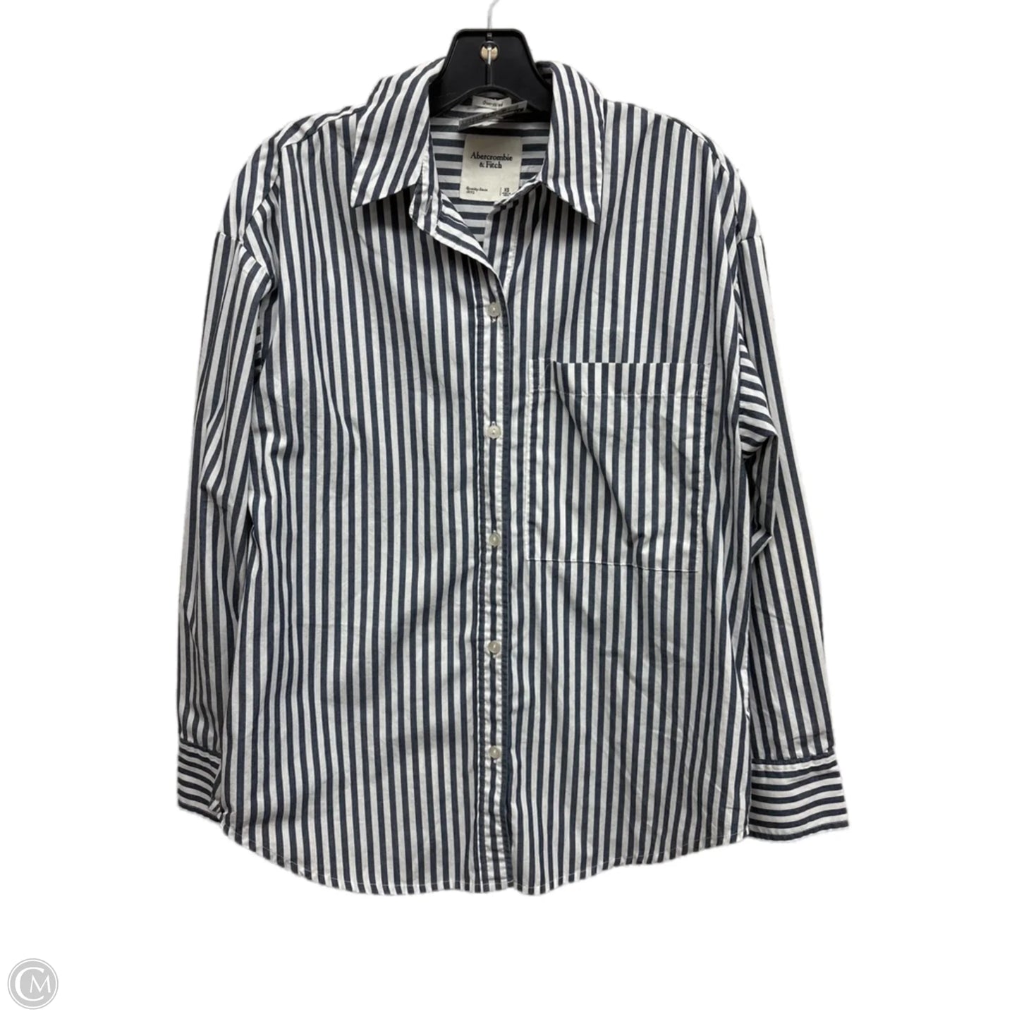 Top Long Sleeve By Abercrombie And Fitch In Striped Pattern, Size: Xs