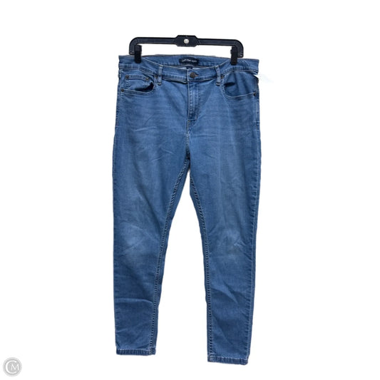 Jeans Skinny By Calvin Klein In Blue Denim, Size: 16