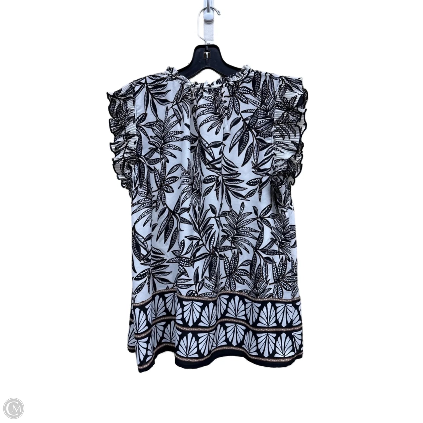Top Short Sleeve By Chenault In Multi-colored, Size: M