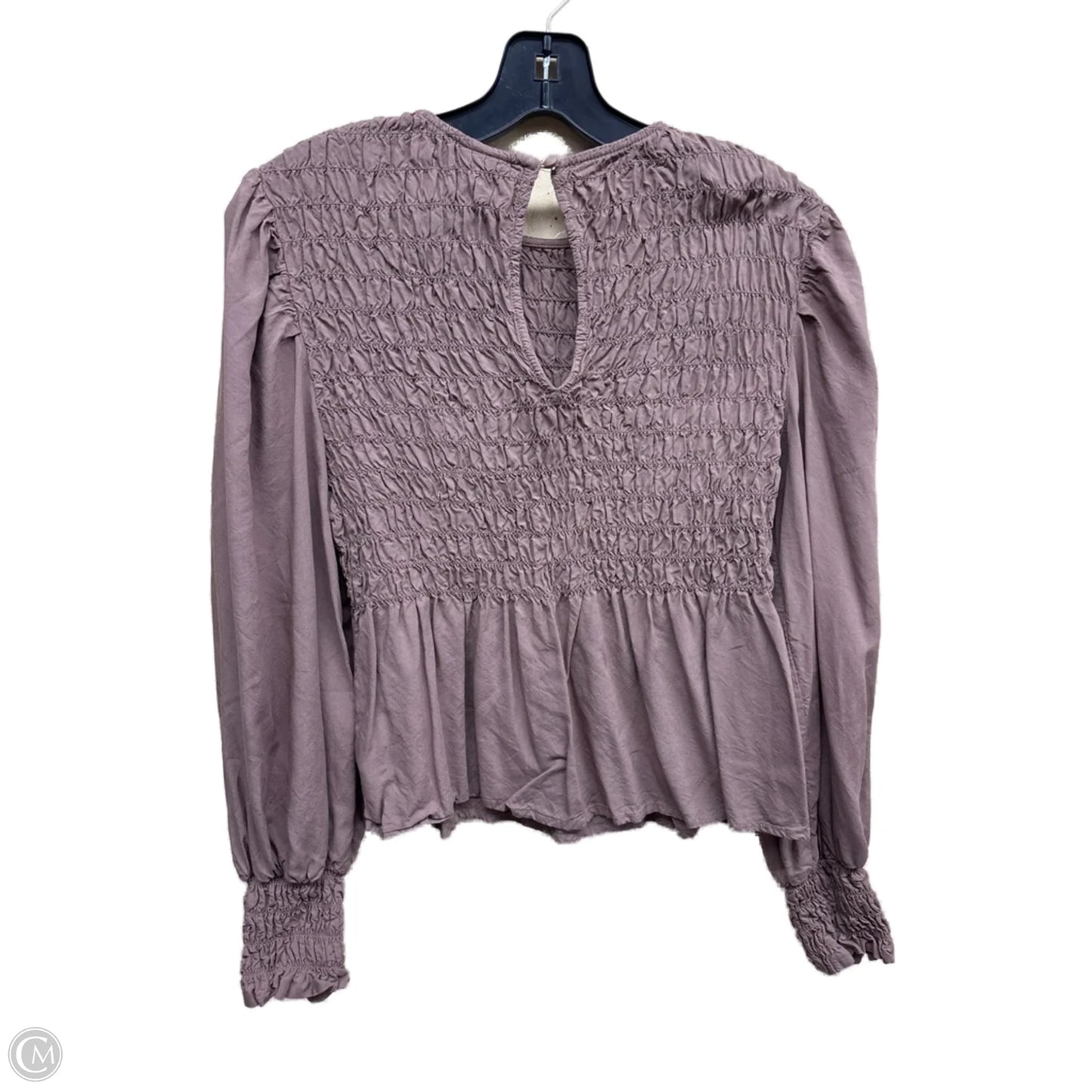 Top Long Sleeve By A New Day In Brown, Size: M