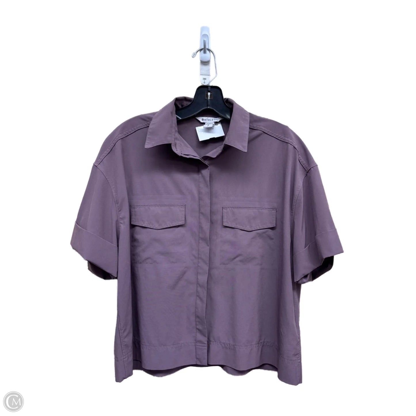 Athletic Top Short Sleeve By Athleta In Purple, Size: S