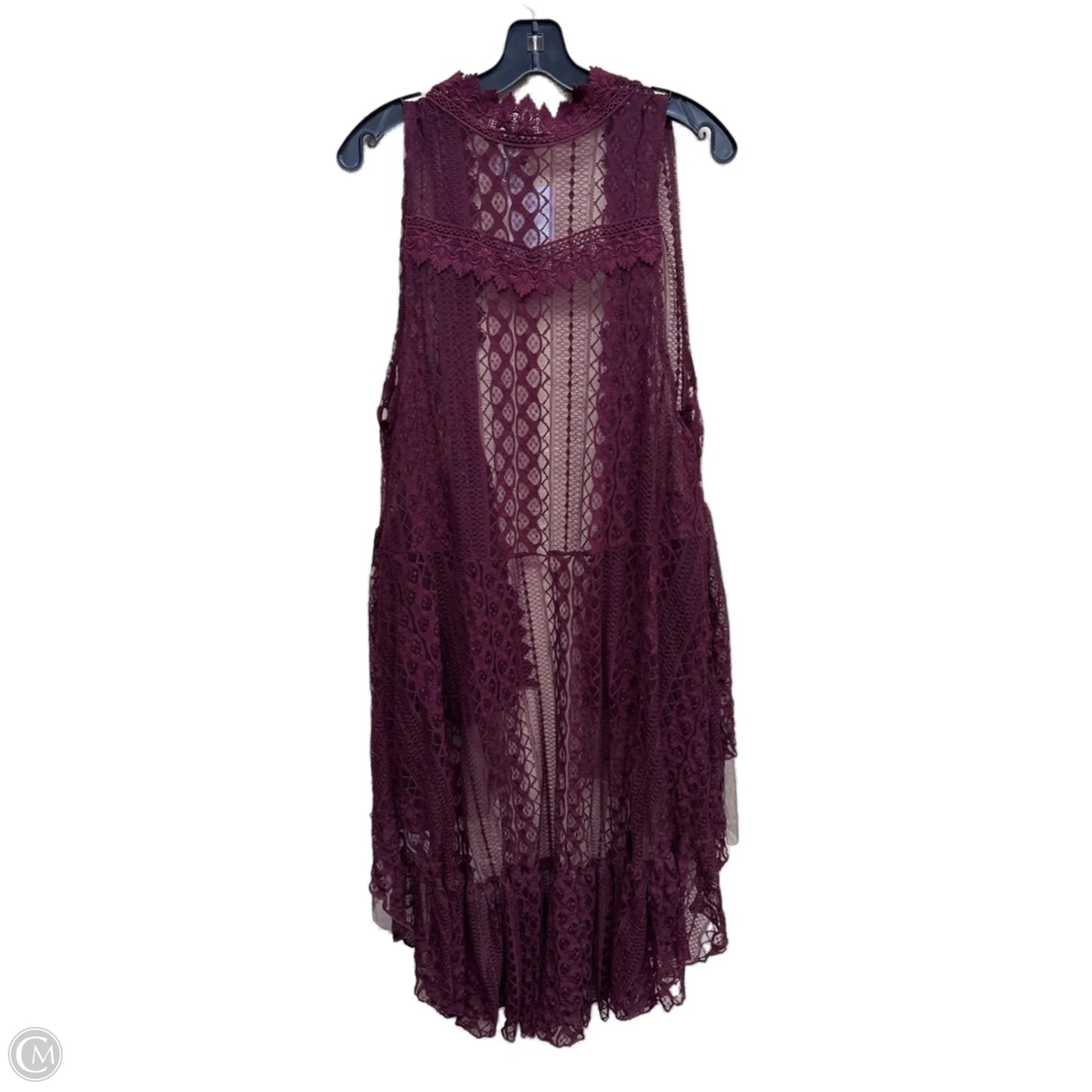 Vest Other By Clothes Mentor In Maroon, Size: S