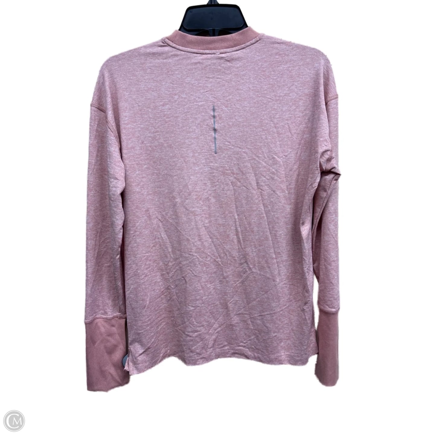 Athletic Top Long Sleeve Crewneck By Nike In Pink, Size: S