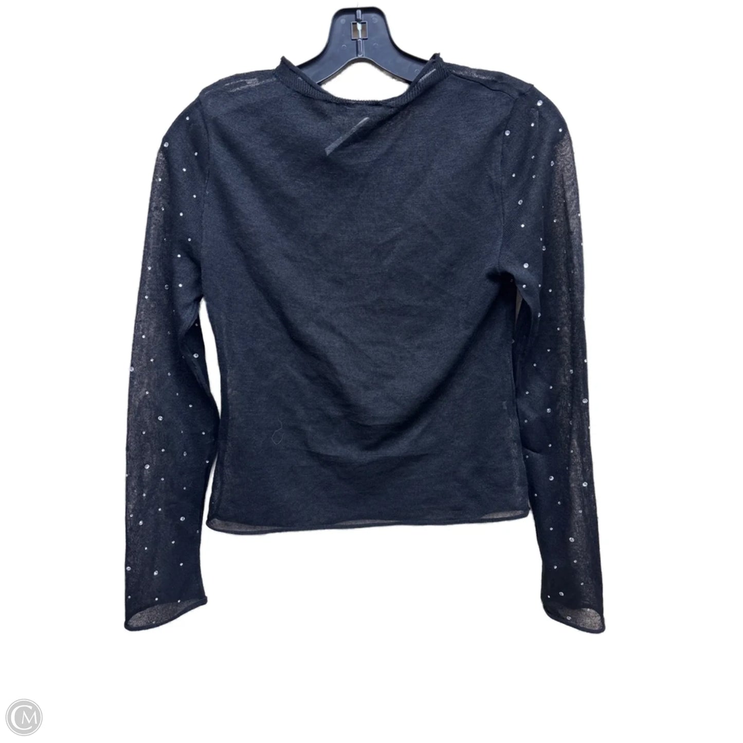 Top Long Sleeve By Mango In Black, Size: S