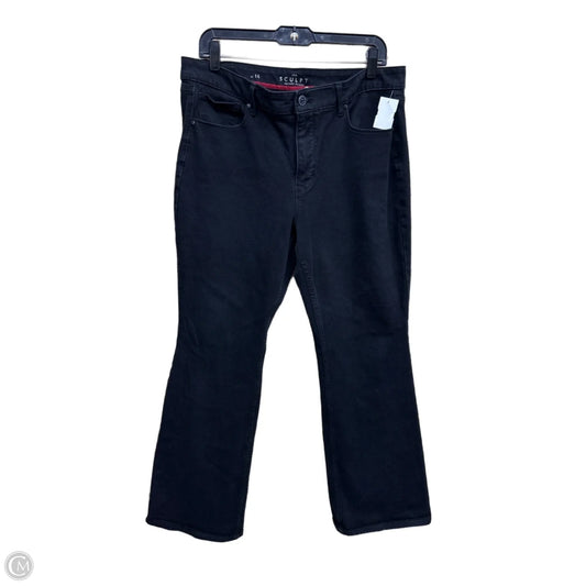 Jeans Flared By White House Black Market In Black Denim, Size: 14