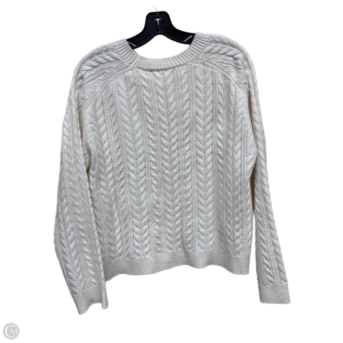Sweater By Tahari By Arthur Levine In White, Size: M