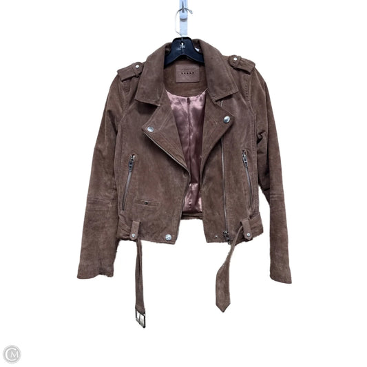 Jacket Moto Leather By Blanknyc In Brown, Size: S
