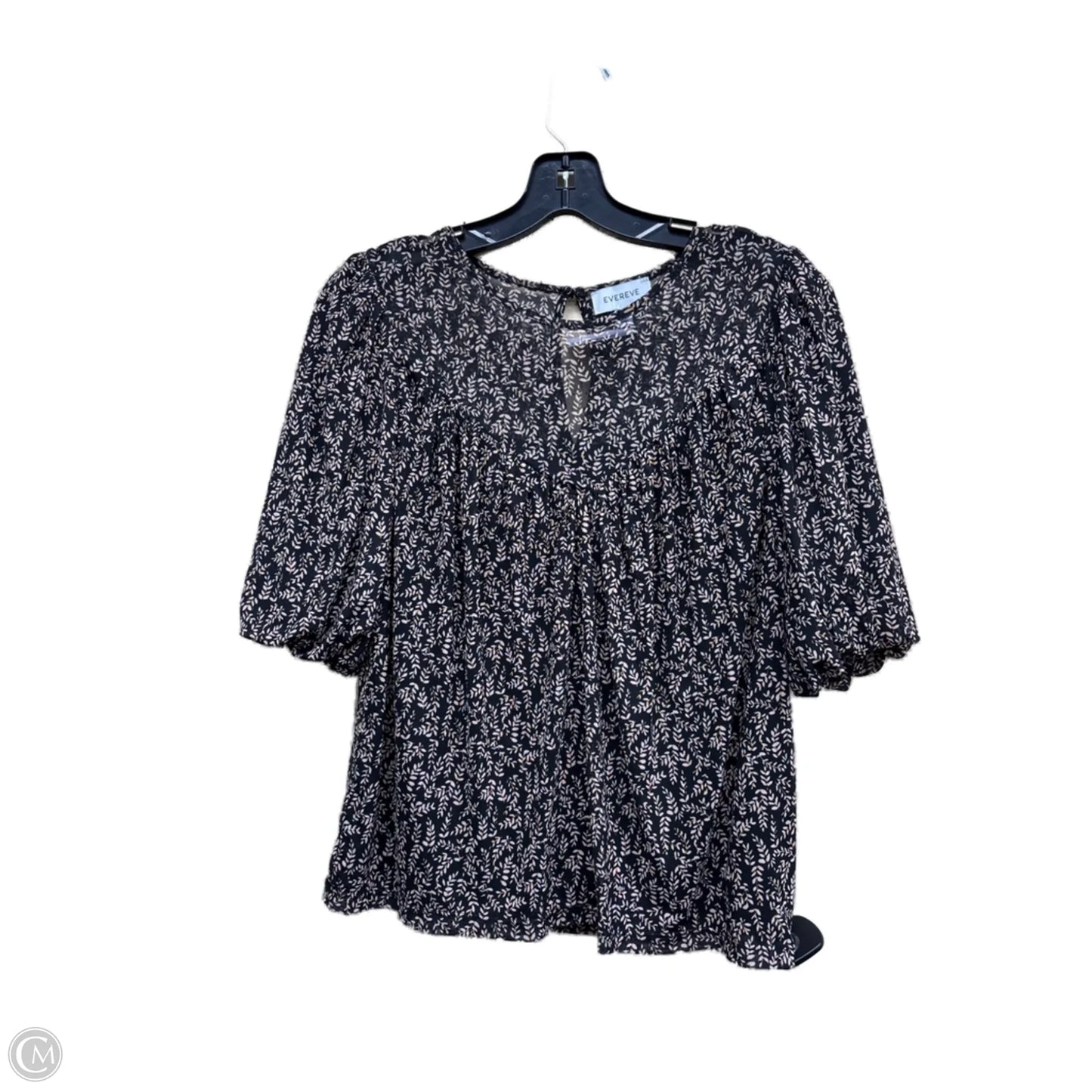 Top Short Sleeve By Evereve In Multi-colored, Size: S